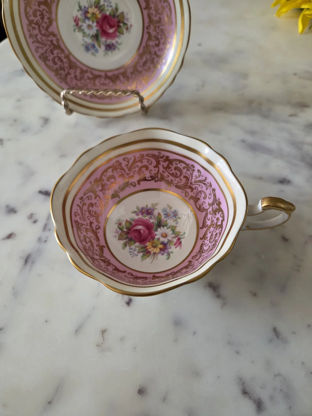PARAGON | Royal Warrant Paragon Cabinet Teacup & Saucer Set RARE 1940